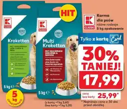 Kaufland K-Classic Karma dla psów, różne rodzaje, 5 kg oferta