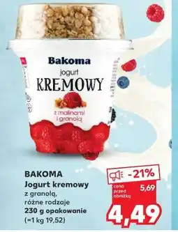 Kaufland BAKOMA Jogurt kremowy z granolą oferta