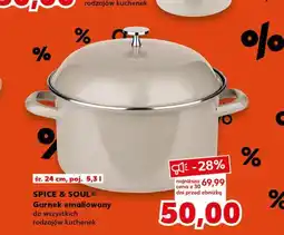Kaufland SPICE & SOUL Garnek emaliowany śr. 24 cm, poj. 5,3 l oferta