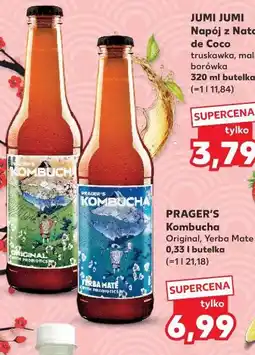 Kaufland PRAGER'S Kombucha Original, Yerba Mate oferta