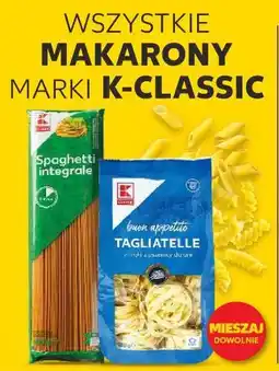 Kaufland Wszystkie makarony marki K-Classic oferta