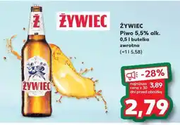 Kaufland Żywiec Piwo 5,5% alk. 0,5l butelka zwrotna oferta
