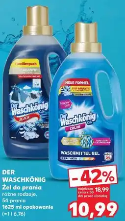 Kaufland Der Waschkönig żel do prania 54 prania 1,35 l oferta