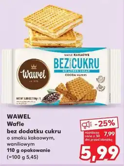 Kaufland Wawel Wafle bez dodatku cukru oferta