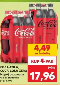 Kaufland Coca-Cola, Coca-Cola Zero Napój gazowany 4 x 1 l oferta