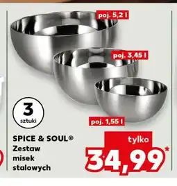 Kaufland SPICE & SOUL Zestaw misek stalowych (3 sztuki) oferta