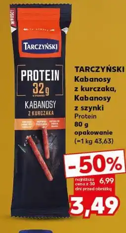 Kaufland Tarczyński Kabanosy z kurczaka, Kabanosy z szynki oferta
