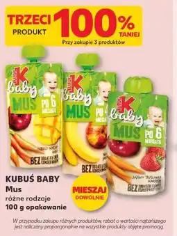 Kaufland KUBUŚ BABY Mus różne rodzaje 100 g oferta
