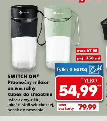 SWITCH ON Przenośny mikser uniwersalny kubek do smoothie