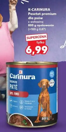 Kaufland K-CARINURA Pasztet premium dla psów z wołowiną 800 g oferta