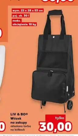 Kaufland LIV & BO Wózek na zakupy składana torba na kółkach oferta