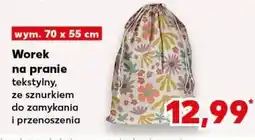 Kaufland Worek na pranie tekstylny, 70 x 55 cm oferta