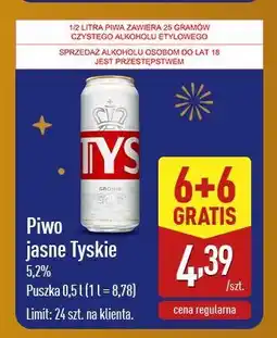 ALDI Piwo jasne Tyskie oferta
