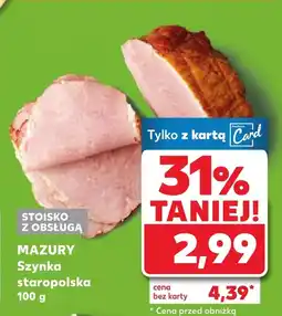 Kaufland Szynka Mazury oferta