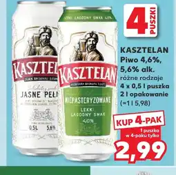Kaufland Piwo Kasztelan oferta