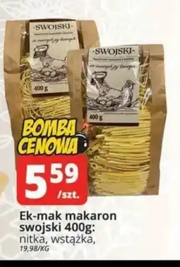 Szyneczka Ek-mak makaron swojski oferta