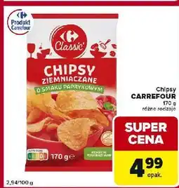 Globi Chipsy o smaku paprykowym Carrefour Classic oferta