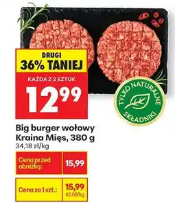 Biedronka Big burger wołowy Kraina Mięs oferta