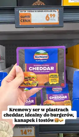 Biedronka Ser kremowy Cheddar do burgerów oferta