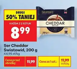 Biedronka Ser Cheddar oferta