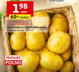 Auchan Ziemniaki wczesne pakowane oferta