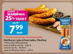 Auchan Kiełbasa z piersi kurczaka, Morliny Dział Samoobsługi oferta