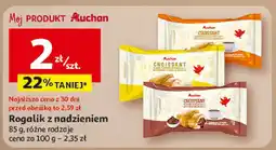 Auchan Rogalik z nadzieniem Auchan 85 g, różne rodzaje oferta