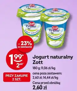 Żabka Jogurt naturalny Zott Primo oferta
