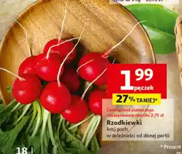 Auchan Warzywa rzodkiewki pęczek, kraj poch. w zależności od danej partii oferta
