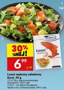 Twój Market Sałatka warzywna Łosoś wędzony sałatkowy Koral, 90 g oferta