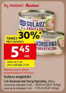 Auchan Gulasz angielski lub konserwa turystyczna Auchan oferta