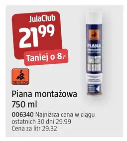 Jula Piana montażowa Dragon oferta