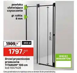 Leroy Merlin Drzwi kabiny prysznicowej Titanum oferta
