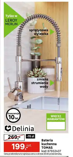Leroy Merlin Bateria kuchenna Delinia oferta
