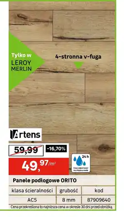 Leroy Merlin Panele podłogowe Artens oferta
