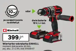 Leroy Merlin Akumulatorowa wiertarko-wkrętarka Einhell oferta