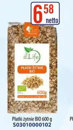 AT Bio Life Płatki żytnie oferta