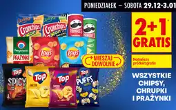 Biedronka Chipsy, chrupki, prażynki (Lay's, Pringles, Top, Crunchips, Prażynki Przysnacki) oferta