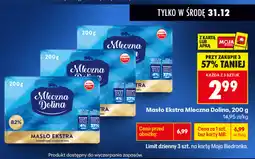 Biedronka Masło Ekstra Mleczna Dolina 200g oferta