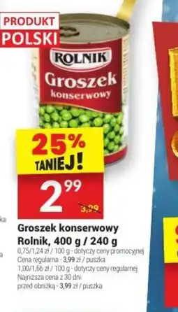 Twój Market Rolnik Groszek konserwowy oferta