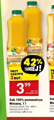 Twój Market Wosana Sok 100% pomarańcza oferta