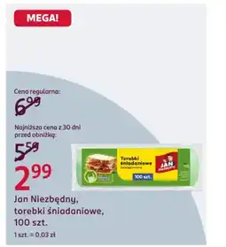 Rossmann Jan Niezbędny, torebki śniadaniowe oferta