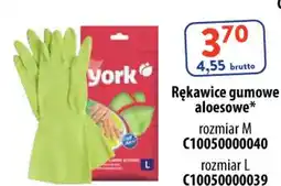 AT York Rękawice gumowe aloesowe oferta