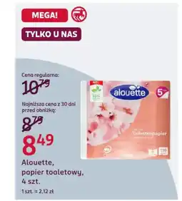 Rossmann Alouette, papier toaletowy, oferta