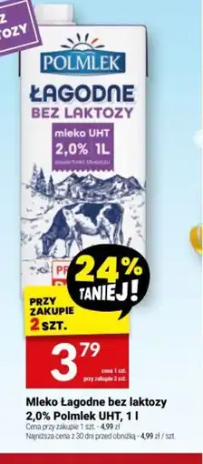 Twój Market Polmlek Mleko Lagodne bez laktozy oferta