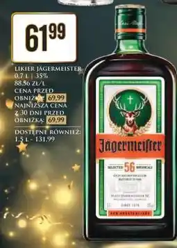 Dino Likier Jägermeister 0,7 l 35% oferta