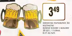 Dino Serwetki papierowe 3D kształtki oferta