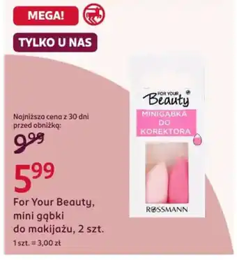 For Your Beauty, mini gąbki do makijażu