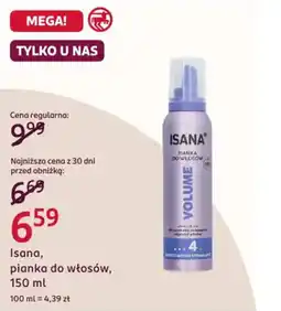 Rossmann Isana, pianka do włosów oferta