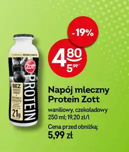 Żabka Napój mleczny Zott oferta